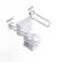 HEALTHCRAFT PT Hinged Rail Left, Flip Up Wall Mounted Support Rail