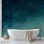 Murale abstraite bleu sarcelle profond-449994556