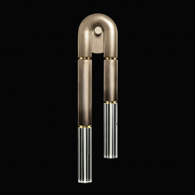 Antonia LED Flush Mounted Sconce, Ombre Bronze/Brass