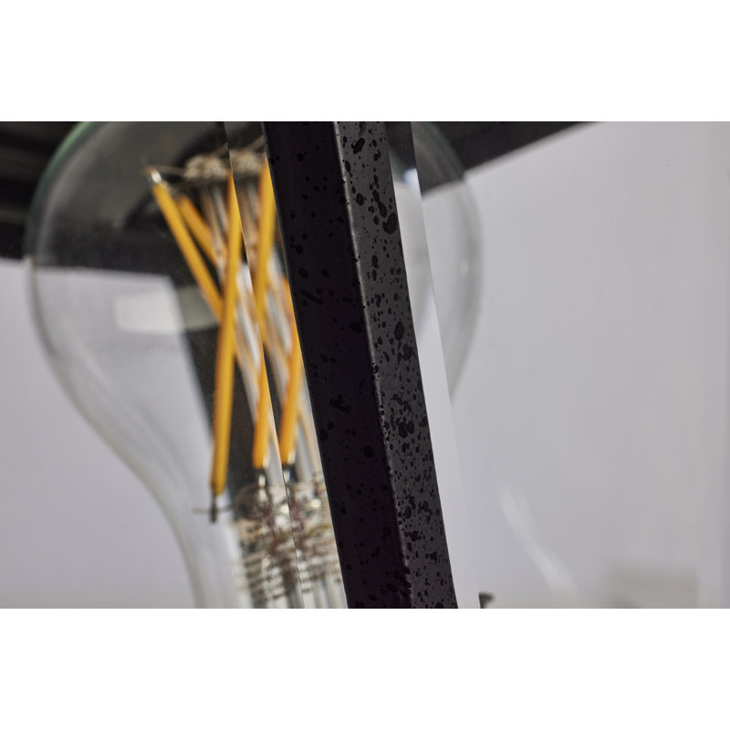 Monmouth Transparent Lantern Head, Textured Black