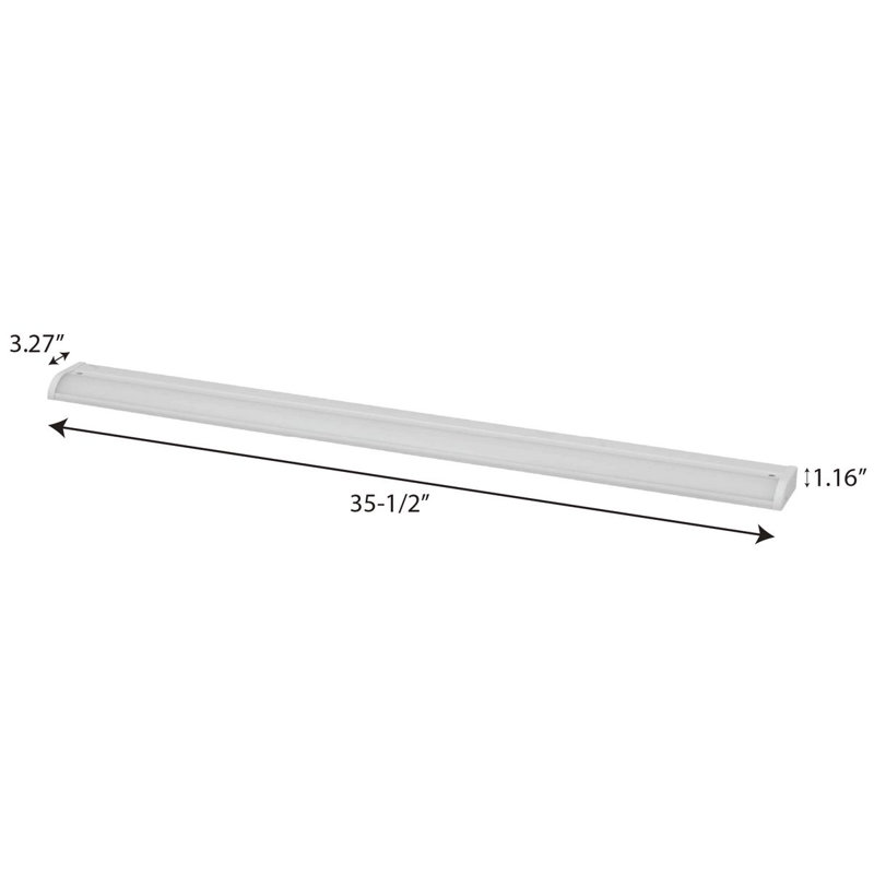 Réglette lumineuse pour dessous de meuble DEL, Blanc satiné