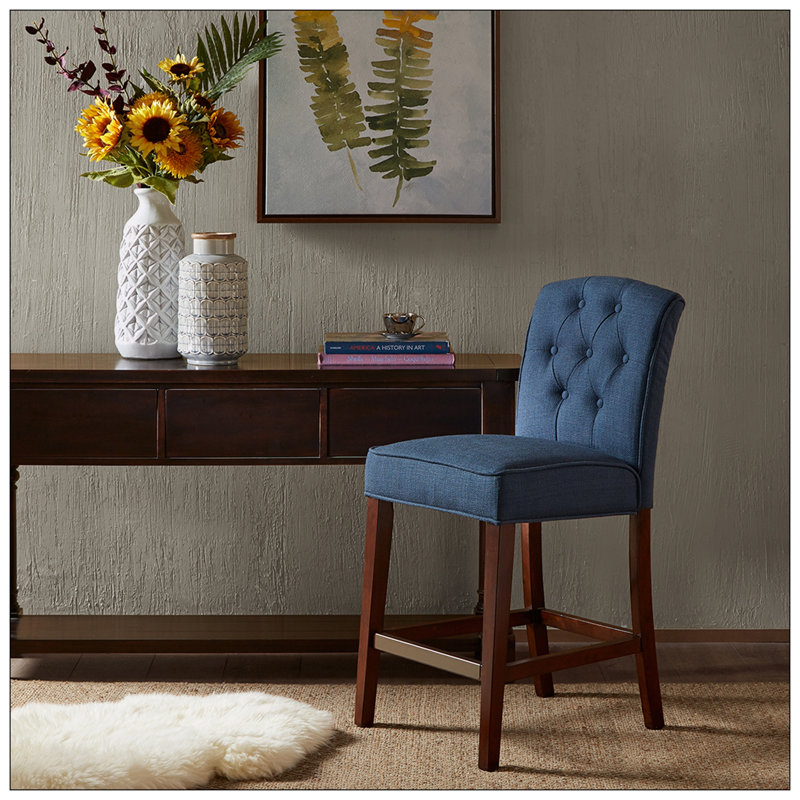 Tabouret de comptoir Callister 26, Bleu