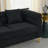 3-Seater + 3-Seater Combination Sofa.BLACK Teddy