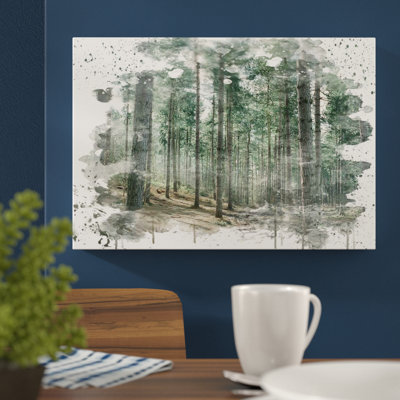 Landscape Conifer Tree Forest - Wall Art