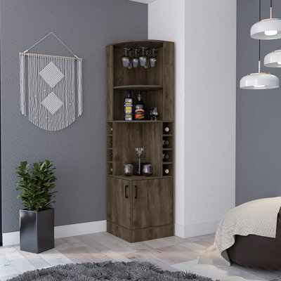 Armoire de bar 8 tablettes à 8 bouteilles