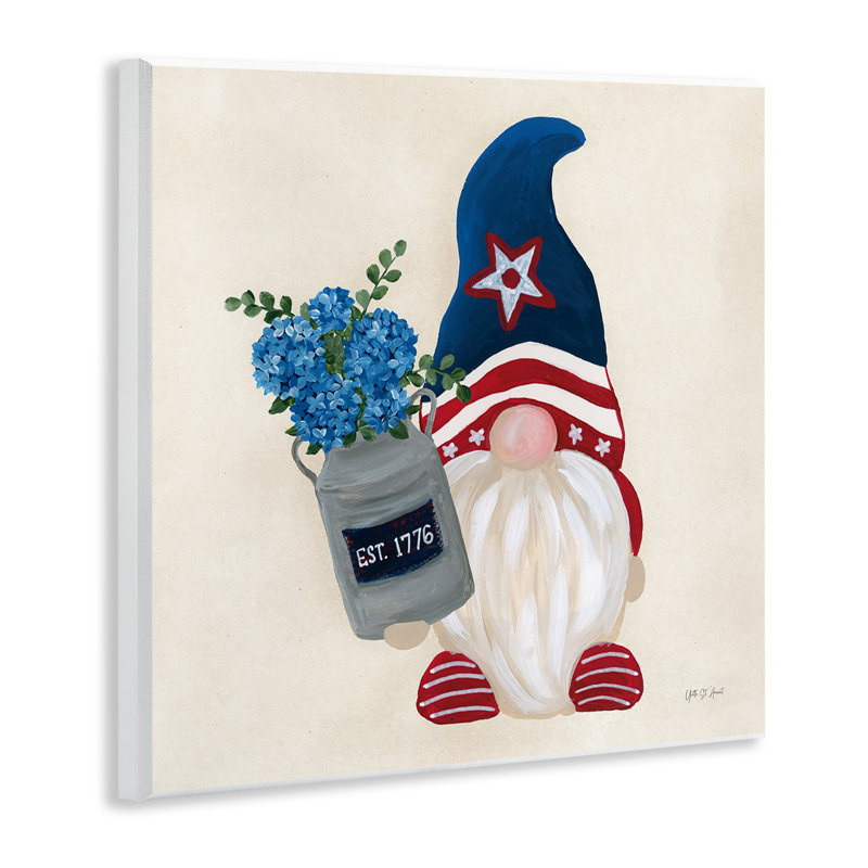 Art mural Gnome & Americana Bouquet