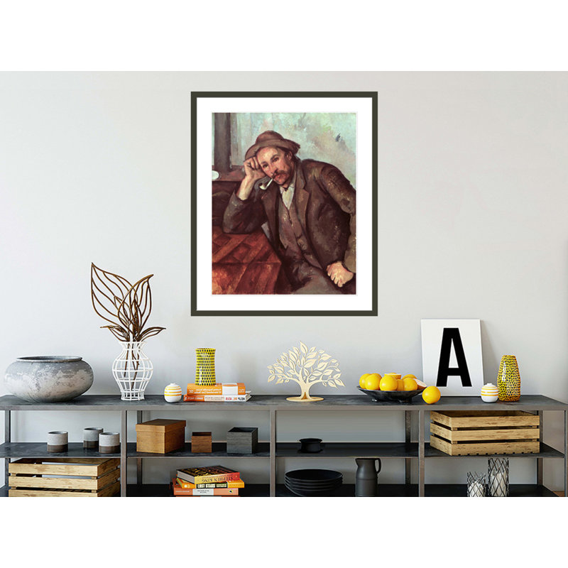 Le fumoir par Paul Cézanne - Impression numérique sur toile, H 40,35 po x l 33,5 po