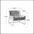 Lopardo Waiting Room Chair with Metal Frame-1640352610