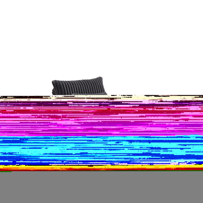 Fauteuil moelleux en velours côtelé sans assemblage, pour salon, salon, assemblage, confortable, Gris