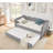 Twin-Size 3-in-1 Convertible Daybed, Gingham Upholstered Sofa Bed with Pull-Out Trundle and Side Storage Pockets – Perfect for Small Spaces and Multiple Room Layouts (Black)-129459888-129459889