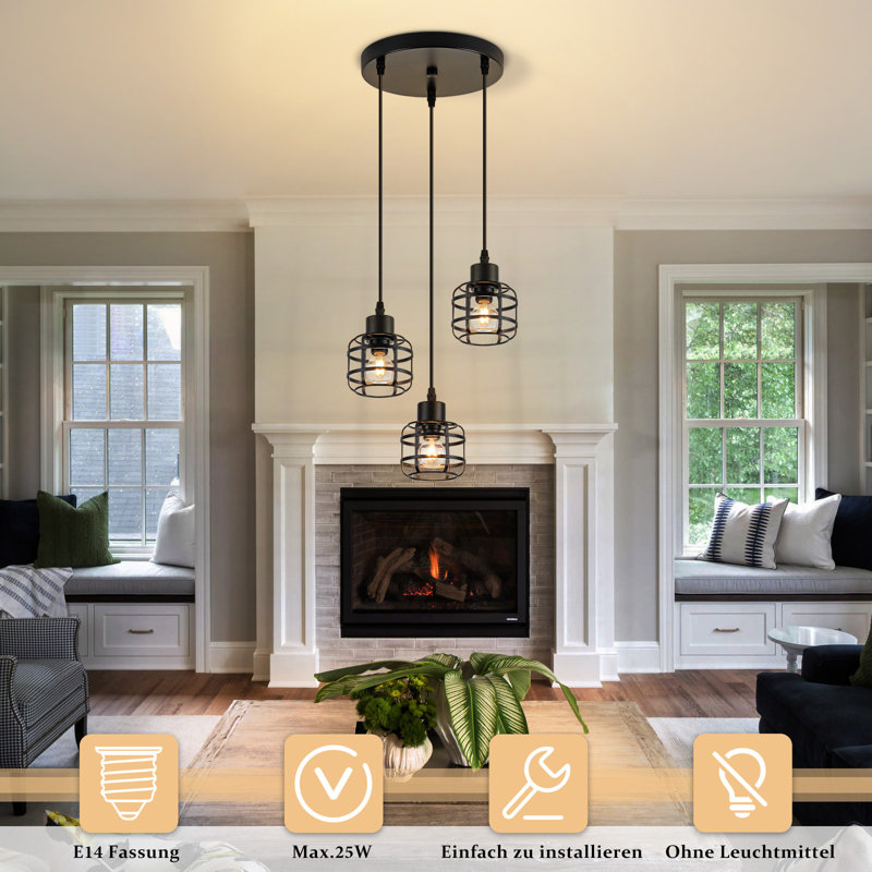 3 - Light Stainless Steel Bell Pendant