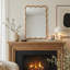 Miroir décoratif rectangulaire en bois massif ondulé pour chambre à coucher, salle de bain, salon, vestibule-136975476-136975480