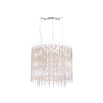 Lustre tambour unique à DEL 30 lumières Provenzano