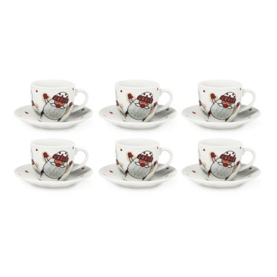 Snowman Porcelain Coffee Cup