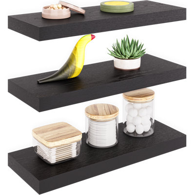 Sydney Floating Shelves Set with Invisible Wall Mount Brackets