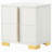 White 2-Drawer Nightstand