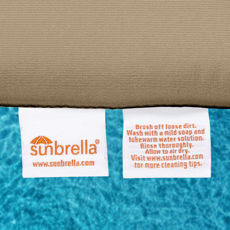 Sunbrella® Bench Cushion, Spectrum Mushroom Sunbrella® Plainweave