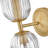 Refined Two-Light Ribbed Glass Bath Vanity Sconce-122467651