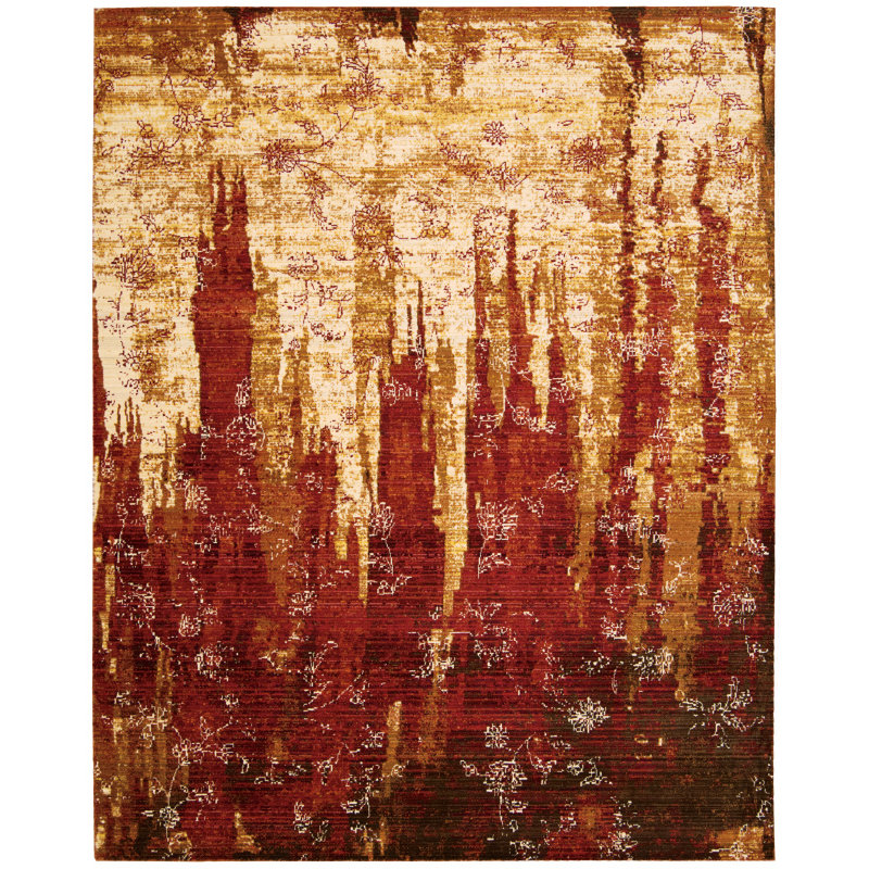 Straun Ikat Indoor Rug, Rectangle 8'6" x 11'6"