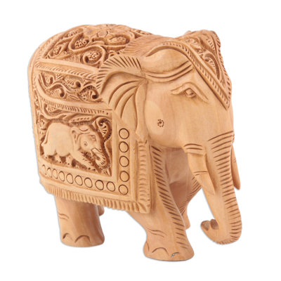 Bungalow Rose Handmade Indian Grandeur Wood Sculpture