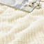 Jeté en tricot gaufré - couverture décorative légère respirante 50 "x 60" pour canapé, canapé et lit - Jeté Coho Farmhouse - lavable à la machine, crème-121671098