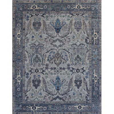 Transitional One-of-a-Kind Rectangle 8'2" X 9'9" Hand Knotted Area Rug
