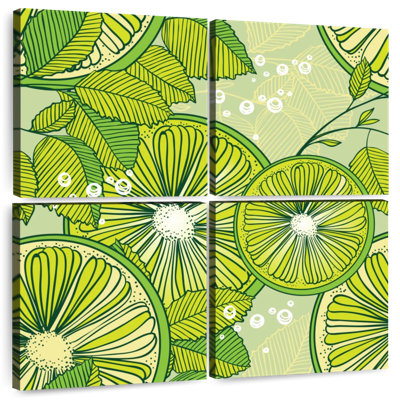 Yarlin Lime And Mint Pattern