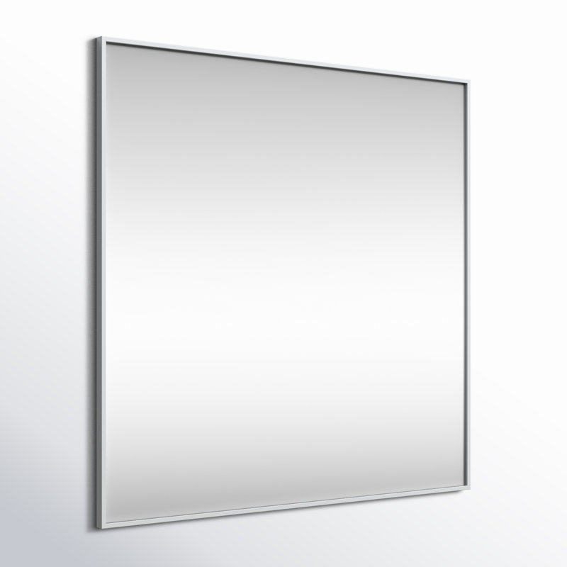 Miroir d'appoint Valparaiso, 42 po x 42 po , Argent