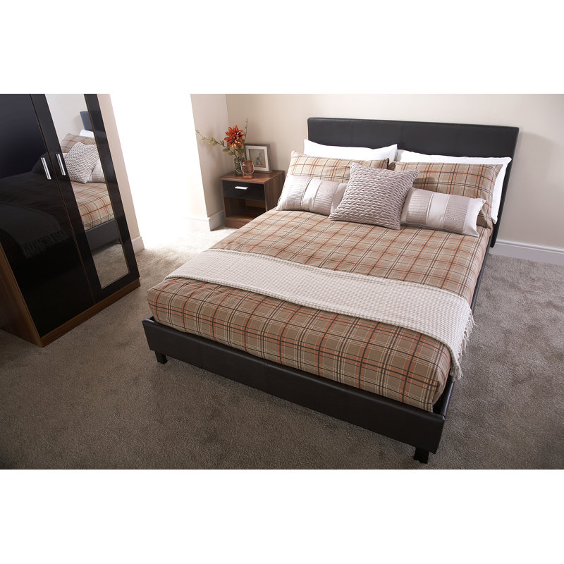 Morgana Upholstered Bed, Small Double (4'), Brown