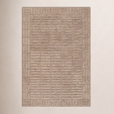 Wright Hand-Tufted Geometric Wool Rug