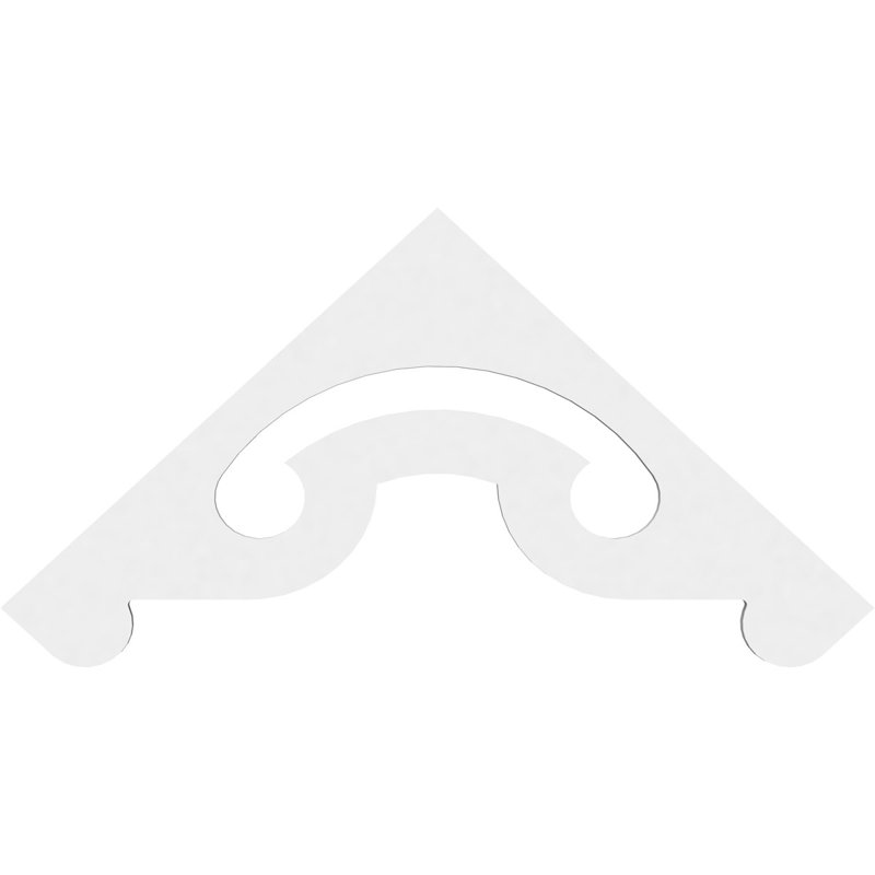 Pignon en PVC de qualité architecturale Northwest, H 16,5 po x l 36 po x P 1 po, 11 / 12