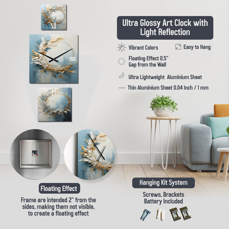 Lyne Metal Wall Clock