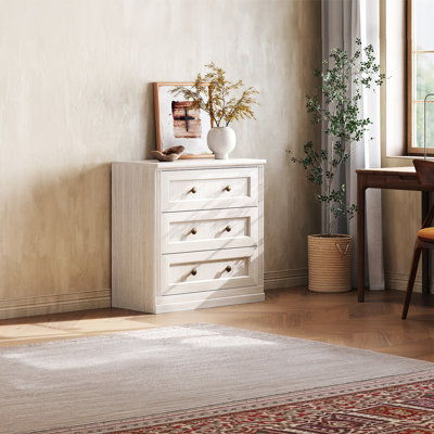 Meuble de rangement modulaire Monos à 3 tiroirs avec portes (lot de 1), blanc