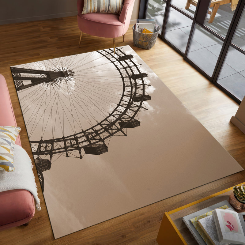 Floral Medallion Design With Pile Soft Printed Rug for Indoor Home Decor Enhancing Living Room and Bedroom Aesthetics