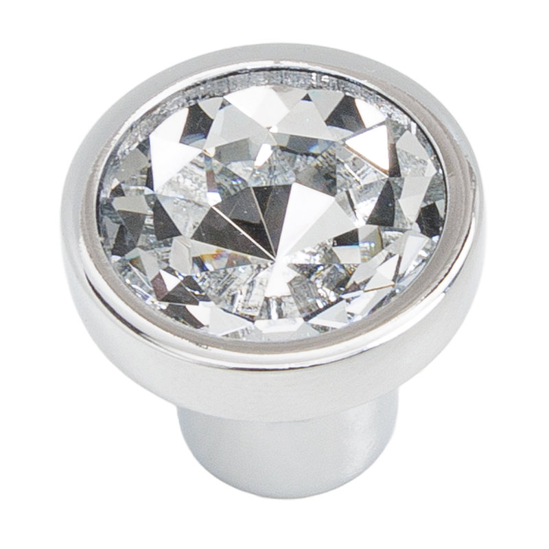 Grand bouton en cristal Swank, 0.75"