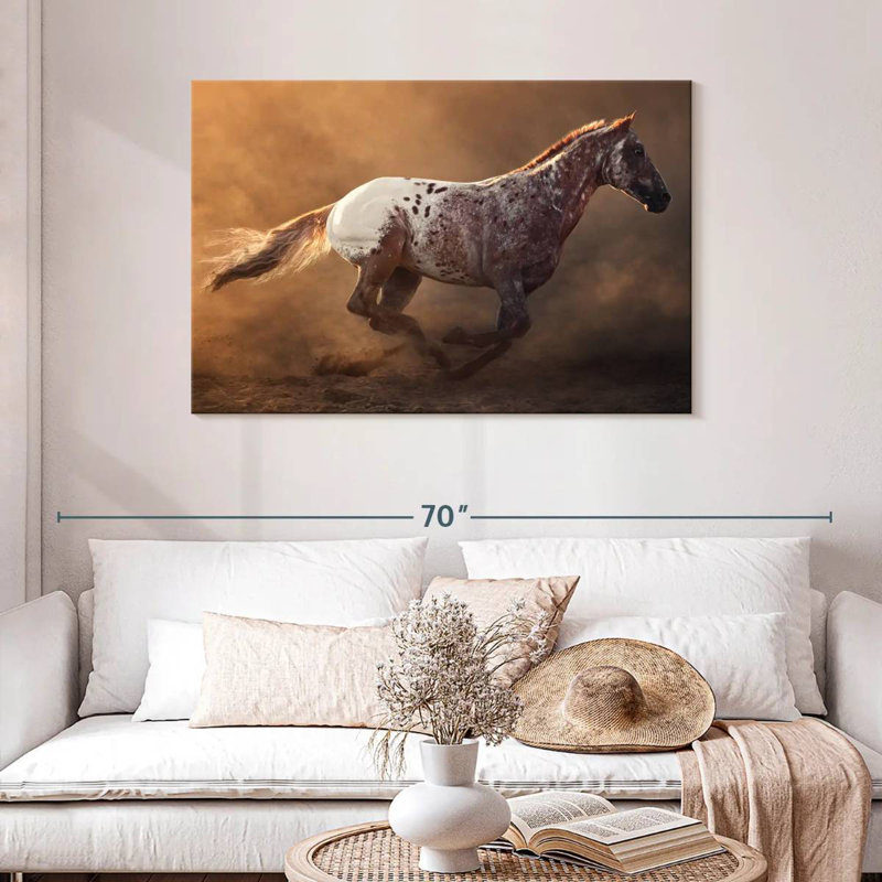Fast Appaloosa Horse, 30" H x 45" W