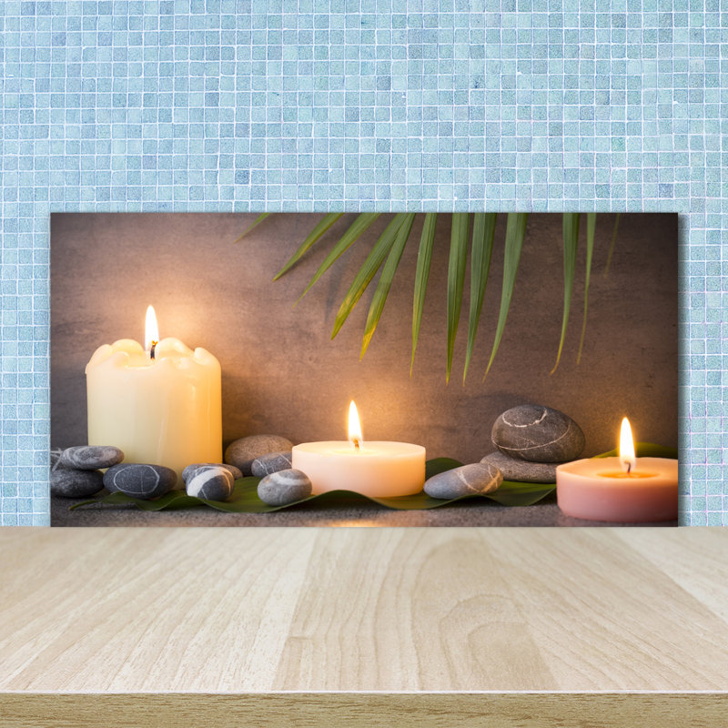 Linzee 50cm W x 100cm L Glass Peel and Stick Panel