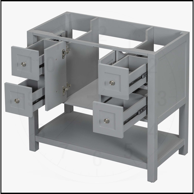 36'' Bathroom Vanity without Sink, Gray