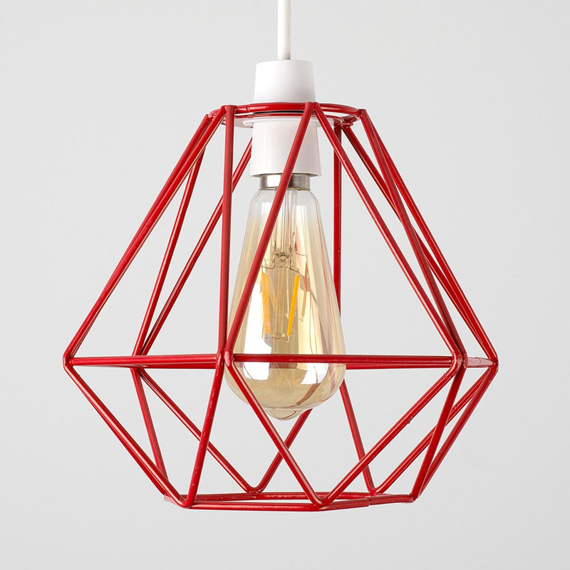 Carnegie 20 cm H Novelty Pendant Shade ( Clip On ), Red