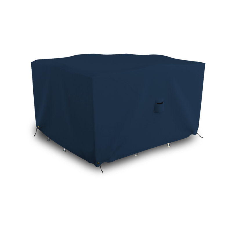 Square Outdoor Dining Table and Chair Cover for Patio Furniture with Air Vent & Drawstrings, Water-Resistant, UV & Tear Resistant Patio Furniture Cover