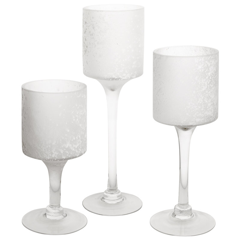 11.75'' H Glass, Frosted White