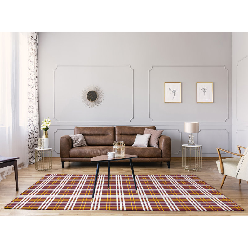 Tapis rouge à carreaux, Rectangle 8 pi x 10 pi