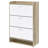 Kyla 3-Tier Engineered Wood Shoe Cabinet-1281766006