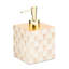 Mocha Check Glass Soap Pump