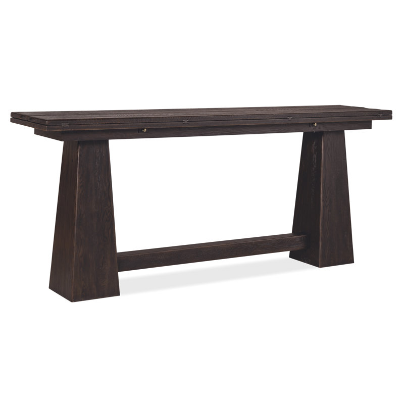 Driftwood Flip-Top Console Table, Espresso