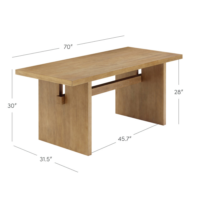 Solid Wood Modern Dining Table for 6 - Stylish & Durable