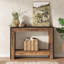 Console, table d'entrée en bois