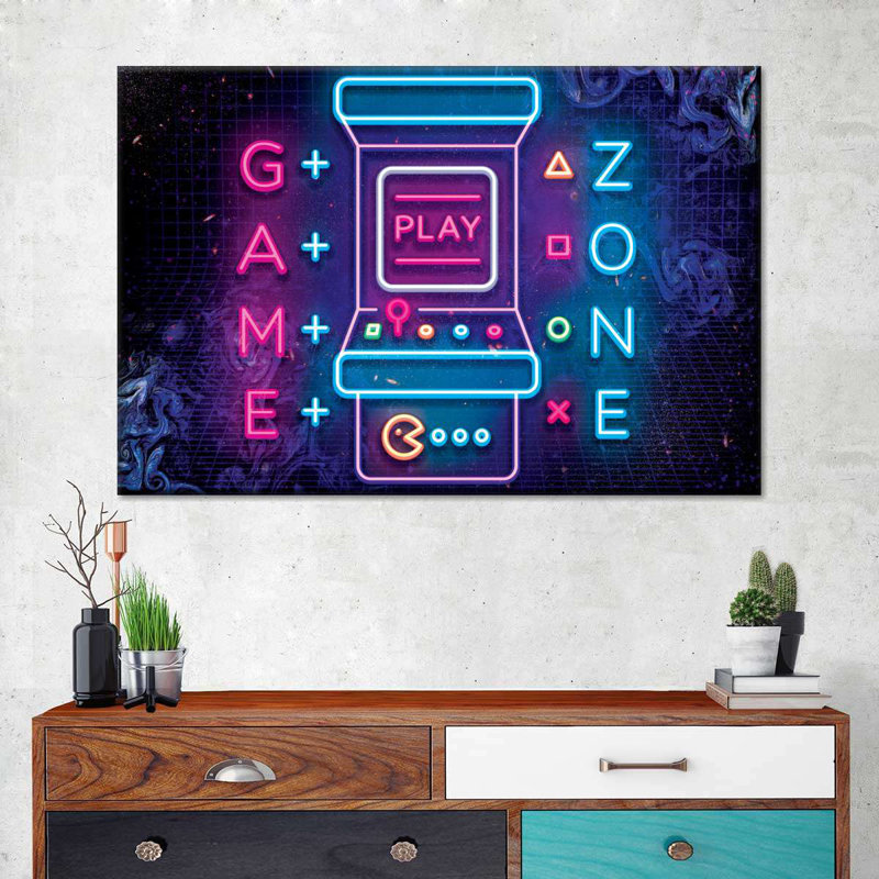 Zone de jeu - impression sur toile tendue, H 16 po x l 24 po x P 1,25 po