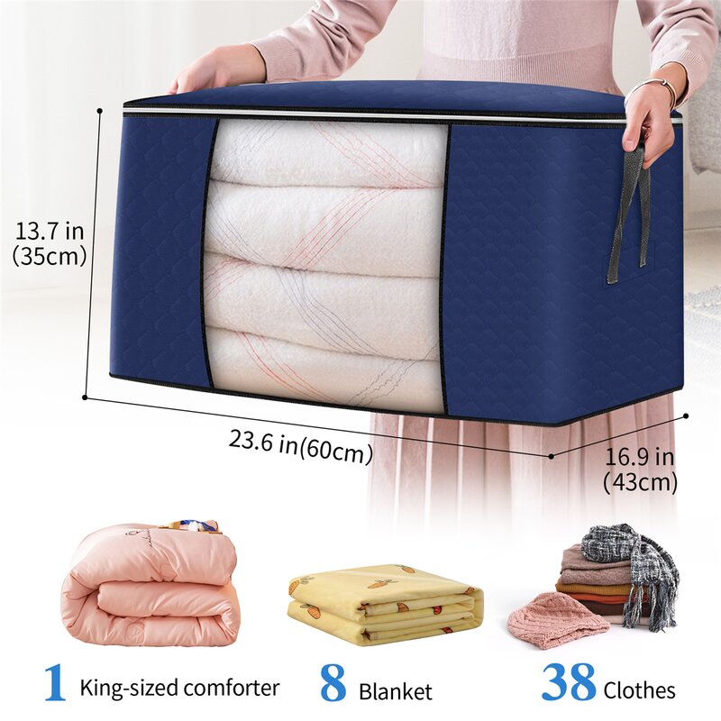 Rebrilliant 4 Pieces Non-Woven Fabric Storage Bag & Reviews | Wayfair