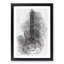 Neon Electric Guitar in Abstract - Framed Print-55727895-55727892